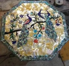 24" Weiß Marmor Tischplatte