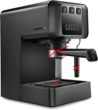 Gaggia EG2109 Black Manuelle Espressomaschine 15 bar Pads Gemahlen OHNE ZUBEHÖR