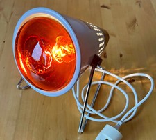 Original Hanau Solilux Rotlicht-/Infrarotlampe, Vintage, ca. 60er/70er Jahre