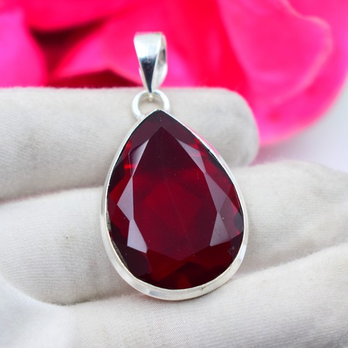 Handgefertigter roter granat - handgefertigter,