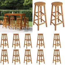 2/4/6/8x Akazie Massiv Barhocker Tresenhocker Barstuhl Esszimmerstuhl vidaXL