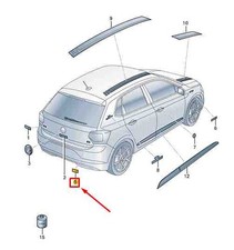 VW POLO AW MK6 Heckklappe '230