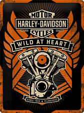 Licensed Harley-Davidson Merchandising Werbung Deko Vintage Reproschild *677