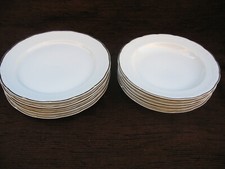 5 Speiseteller, 6 Suppenteller Apulum  Goldrand