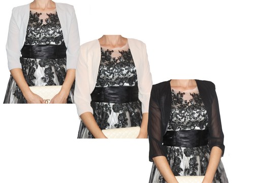 Brautjacke bolero stola aus - bolero,