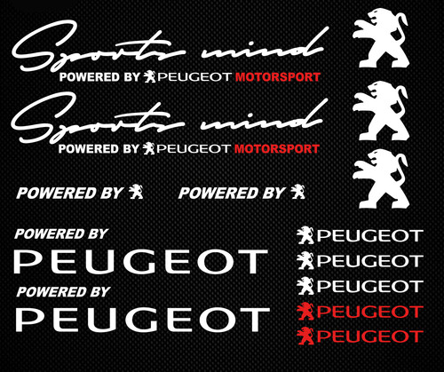 Peugeot sports mind aufkleber - sports,