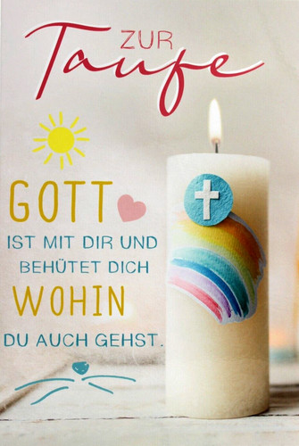 Glückwunschkarte taufe - b&c,