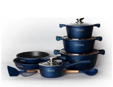 Kochtopf set _ Bratpfannen Set 13-tlg Royalty Line RL-ES2014M Blau