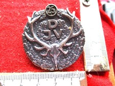 Jagd Jäger alter Orden Abzeichen DJV 25 Jahre Treue gemarkt Silber?
