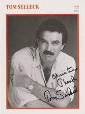 TOM SELLECK Original Autogramm