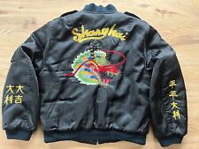 Vintage Shanghai Souvenir Jacket Tour Jacke Original Handstickerei Drache Korea
