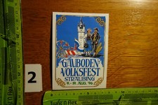 Alter Aufkleber Reise Stadt