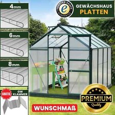 Gewächshausplatten 4  6  8 mm Stegplatten Hohlkammerplatten Doppelstegplatten