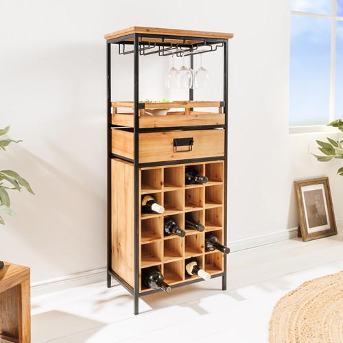 Massivholz weinregal sevens - massivholz,