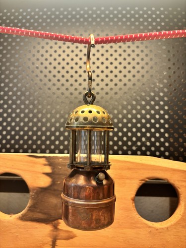 Antike miniatur bergmannslampe - miniatur,