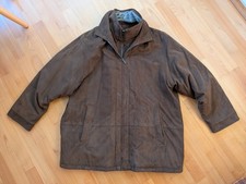 Commander Herren Winterjacke Gr.66/5XL Braun Velours-Optik Top Zustand