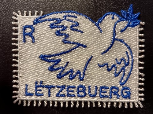 Stickmarke friedenstaube - stickmarke, "friedenstaube"