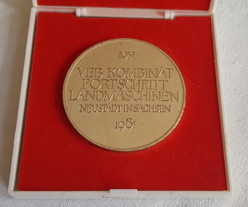 Ddr medaille veb - medaille, kombinat