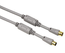 Hama Antennenkabel 10m Koaxialkabel SAT Kabel 100dB Koax Stecker Buchse TV 066