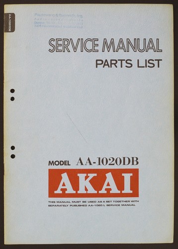 Original akai 1020db stereo - aa-1020db,