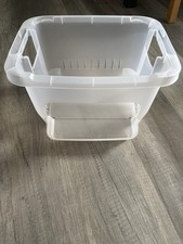 Aufbewahrungsbox für Kartoffeln / Zwiebeln – mit Lüftung – Transparent