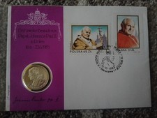 Polen Numisbrief 100 Zloty 1982 Silber - Besuch von Papst Johannes Paul II