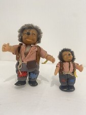 Steiff 2 Mecki Figuren 28 cm & 17 cm 