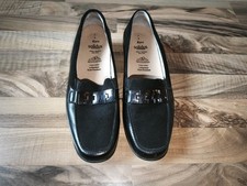 Damenslipper 42 Schwarz Solidus Komfortschuhe Karo