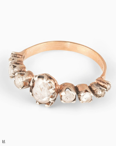 Antiker diamant reihenring - antiker, in