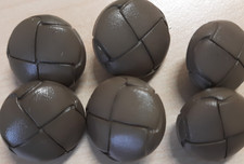 6  Knöpfe Lederoptik