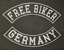 Patch Aufnäher Free Biker Germany Rückenschleife Rückenpatch 6