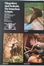 Poster: Säugetiere sind bedroht. Baden-Württemberg