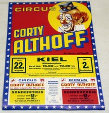 Werbe flyer circus - circus, corty