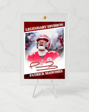 Patrick Mahomes Trading Card Fanart Auto Signature Autograph limited