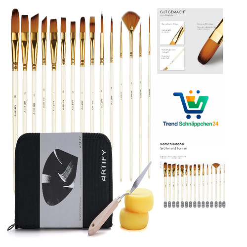 Artify teiliges pinsel - artify, 15-teiliges