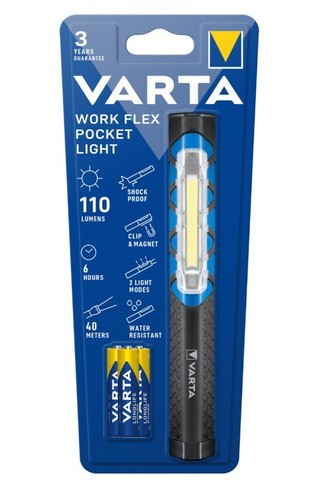 Varta taschenlampe work flex - work,