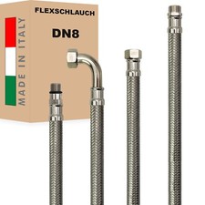 Flexschlauch DN8 Edelstahl Panzerschlauch Sanitär WC Hauswasserwerk ITALY