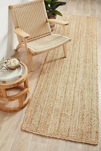 Jute läufer teppich - jute,