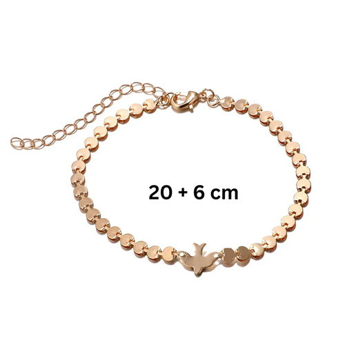 Damen fußkette gold - fußkette,