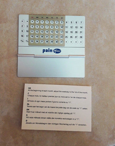 Pain kalender weiß - (pfizer),