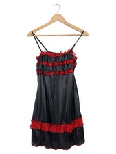 SCHNABEL Damen Nachthemd Negligee S/M Schwarz Feminin Rüschen