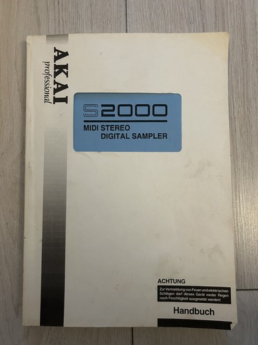 Akai s2000 handbuch - akai,