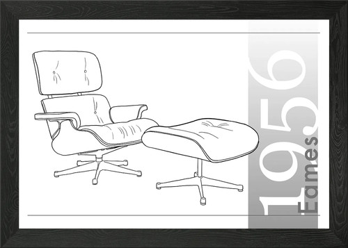 Handgezeichnete eames 1956 - eames,