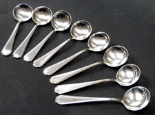 8 x Tassenlöffel Bruckmann Deutschmeister,Mod.710,Besteck,90er,ART DEKO, selten