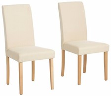 HOME AFFAIRE Esszimmerstuhl Roko (Set, 2 St) beige | buchefarben