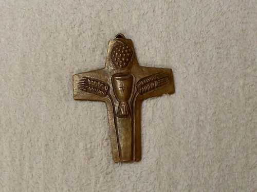 Bronze kreuz abendmahlkelch - bronze,