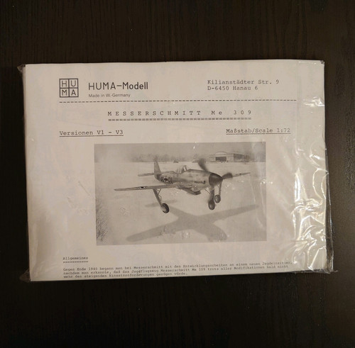 Huma messerschmitt me - 1:72,