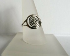 Silberring ohne Steine - 925 Silber - Labyrinth, Gr. 46  bis Gr. 66