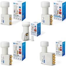 LNB SAT Single Twin Quattro Quad Octo LNC Sat Digital UHD 4K 1 2 4 8 Teilnehmer