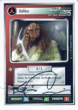 Star Trek CCG - Kevin Conway † (Kahless) - signed card - autograph
